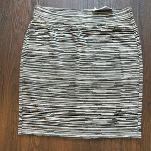 Loft Striped Gray Women's Skirt